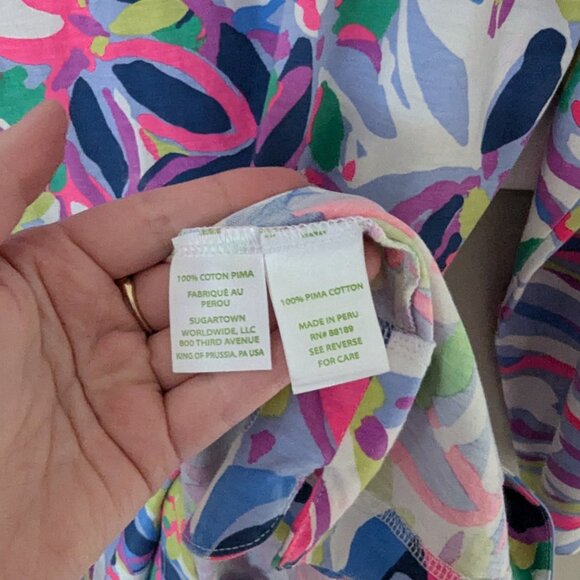 Lily Pulitzer Marlowe Havin a Blast 3/4 Sleeve Dress Size XL - Picture 7 of 9